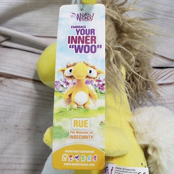 Worry Woo Rue Monster Of Insecurity Anxiety Comfort Plush Stuffed Toy 10" 2013 - Picture 8 of 14